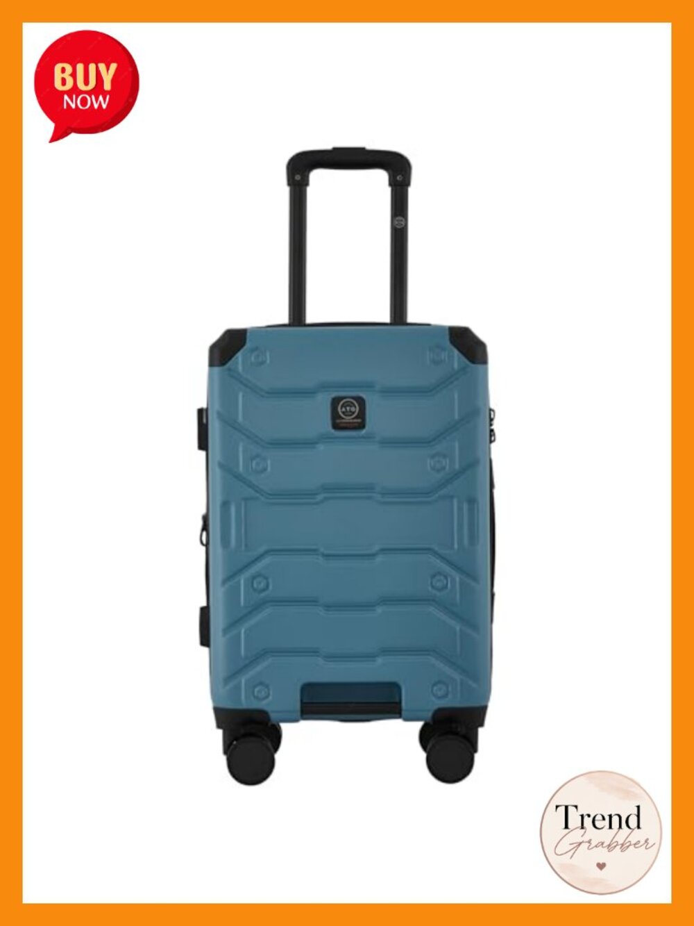 Expandable Hardside Carry-On Luggage with Spinner Wheels & TSA Lock